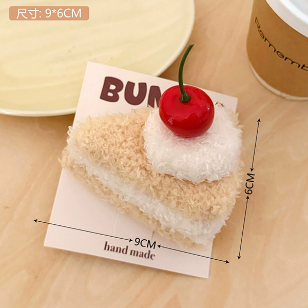 1PC Stereoscopic Simulation Food Doll Hair Clip Versatile Cream Cake Hair Clip With Broken Hair And Bangs Headband