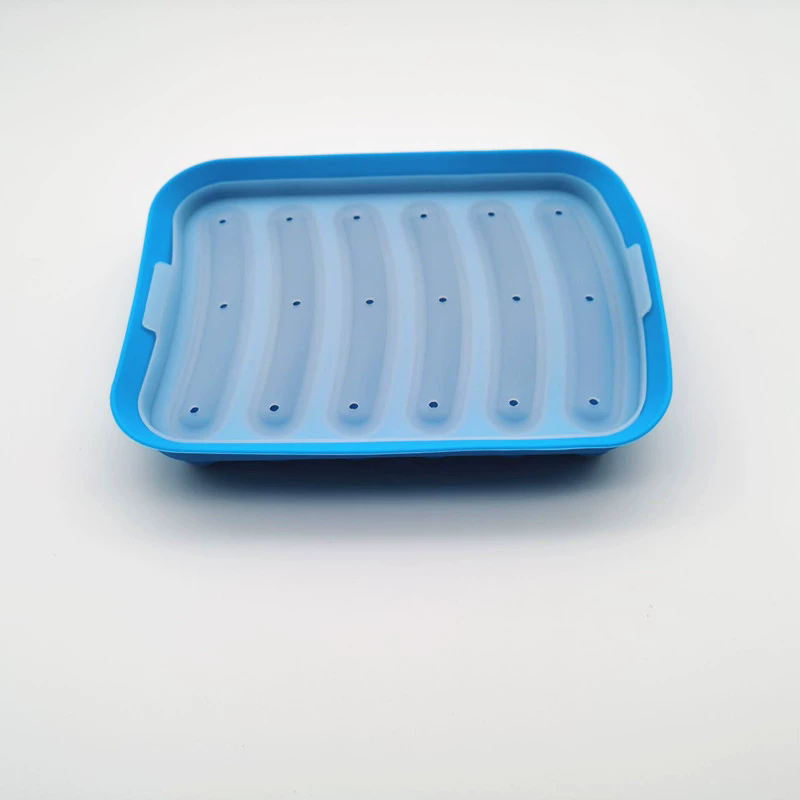1PC Green 6-Grid Silicone Sausage Maker Mould for DIY Ham Hot Dog Cake Baking Non-Stick Dishwasher Safe Kitchen Tools