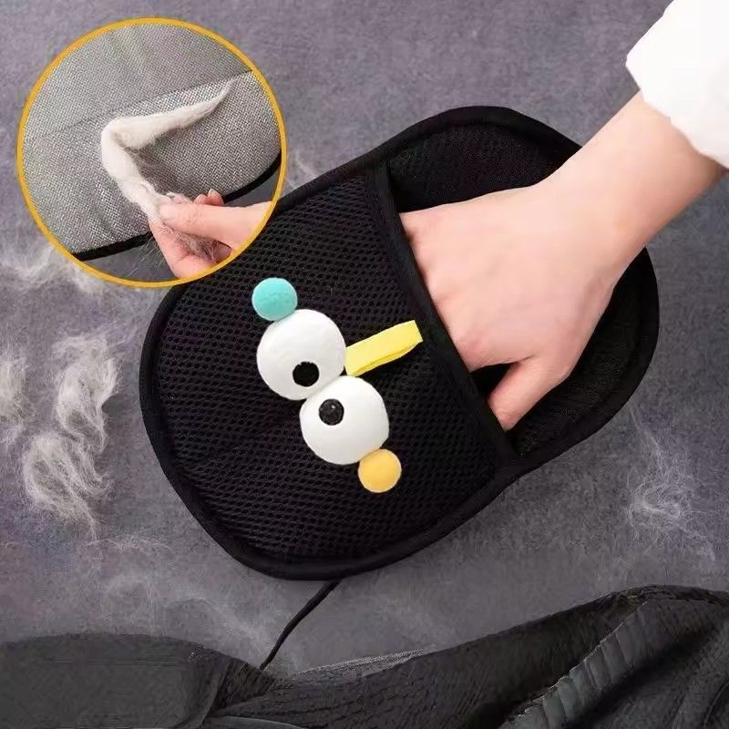 1PC  Electrostatic Pet Hair Remover Glove Double Sided Grooming Gloves Static Removal Mitt for Clothes Sofa Couch
