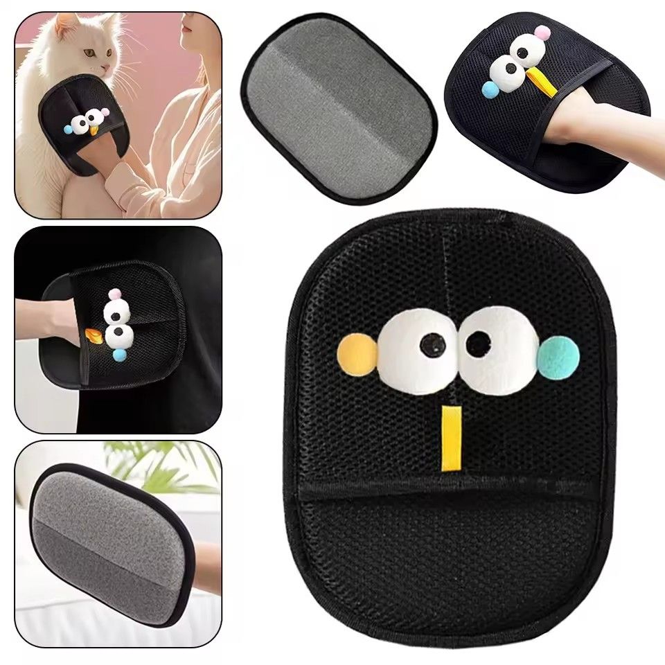 1PC  Electrostatic Pet Hair Remover Glove Double Sided Grooming Gloves Static Removal Mitt for Clothes Sofa Couch