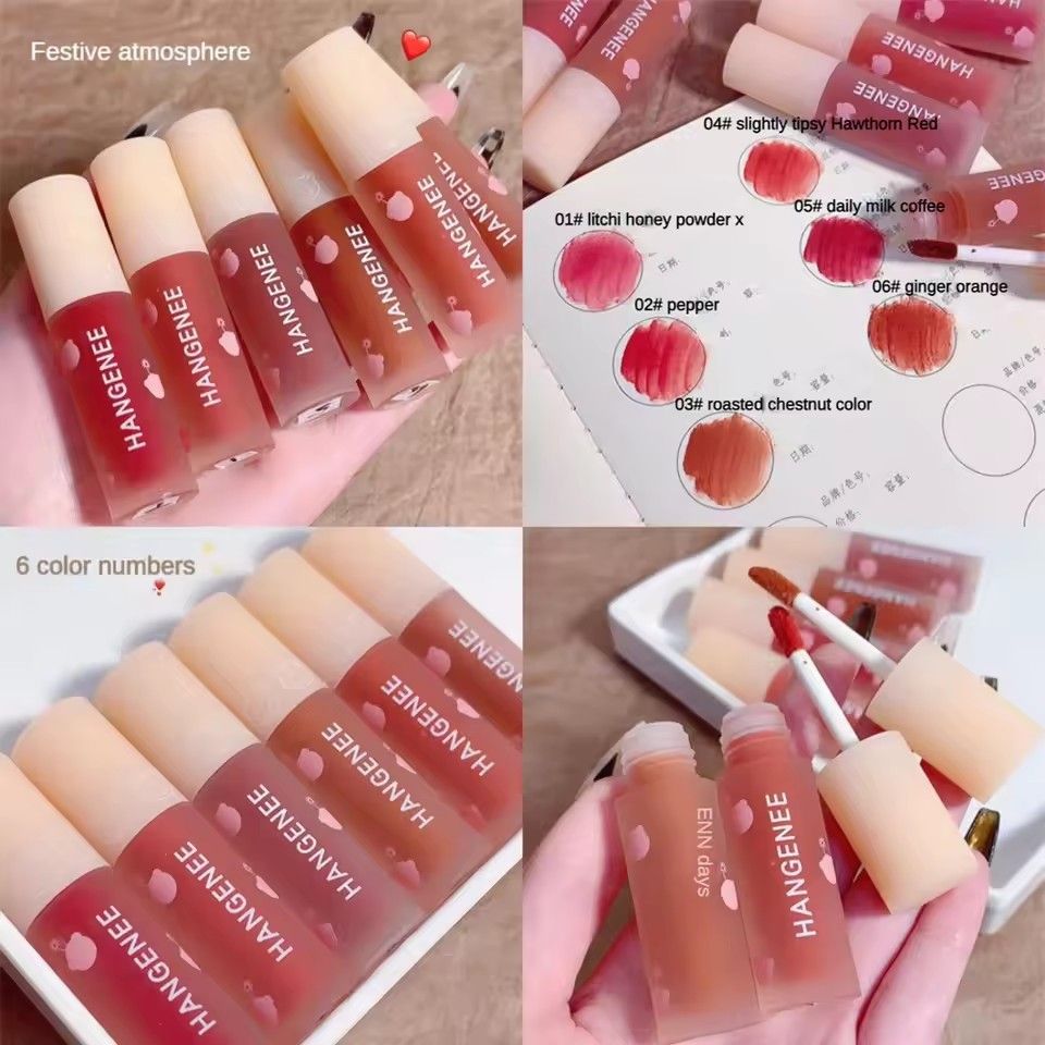 1PC 6 Colors Fireworks Bear Lip Glaze Mirror Water Light Lip GlazeWaterproof Moisturize Lipstick Girls Makeup view 3