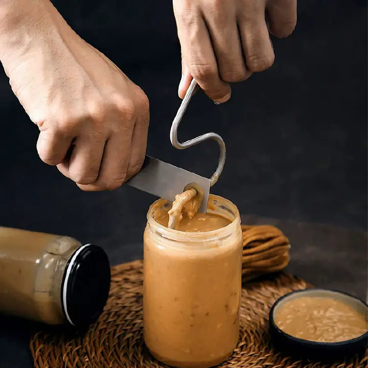 1PC  Peanut Butter Stirrer with Scraper Tool Almond Butter Mixing Tool Butter & Jam Stirrer Multipurpose Kitchen Tool