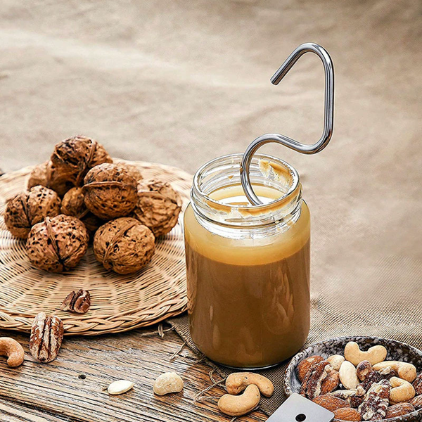 1PC  Peanut Butter Stirrer with Scraper Tool Almond Butter Mixing Tool Butter & Jam Stirrer Multipurpose Kitchen Tool