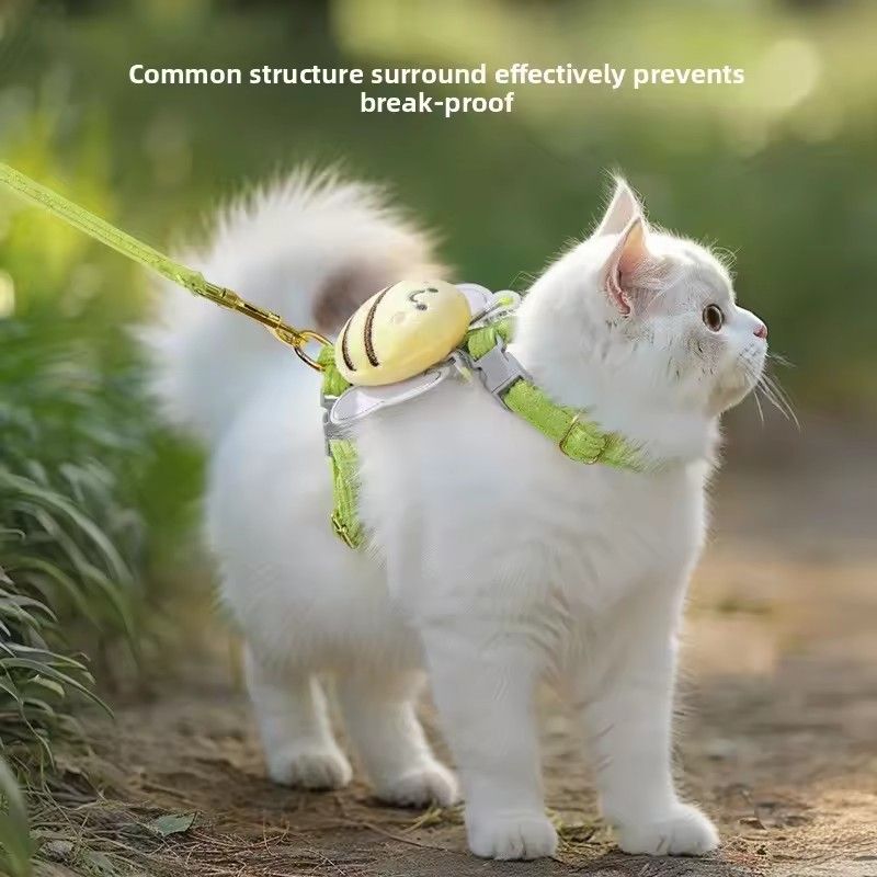 1PC M size cat belt anti breakage special for going out cat vest style chest strap small dog anti running cat rope