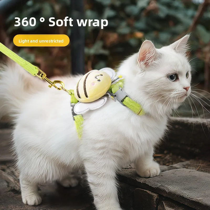 1PC M size cat belt anti breakage special for going out cat vest style chest strap small dog anti running cat rope