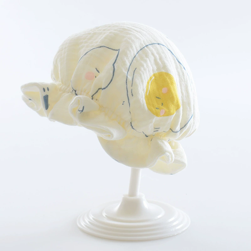 1PC Newborn Baby Cap, Spring/Summer Thin, Breathable, 0-3 Months Baby Princess Cap, Cute Baotou Cap, Sunscreen and Sunshade Cap