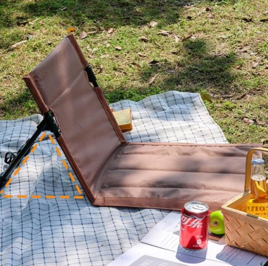 1PC Foldable Camping Chair Outdoor Garden Park Single Lazy Chair Backrest Cushion Picnic Camping Folding Back Chair Beach Chairs