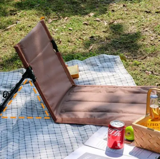 1PC Foldable Camping Chair Outdoor Garden Park Single Lazy Chair Backrest Cushion Picnic Camping Folding Back Chair Beach Chairs