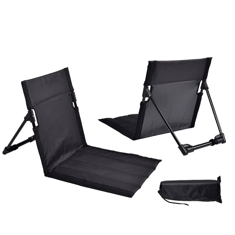 1PC Foldable Camping Chair Outdoor Garden Park Single Lazy Chair Backrest Cushion Picnic Camping Folding Back Chair Beach Chairs