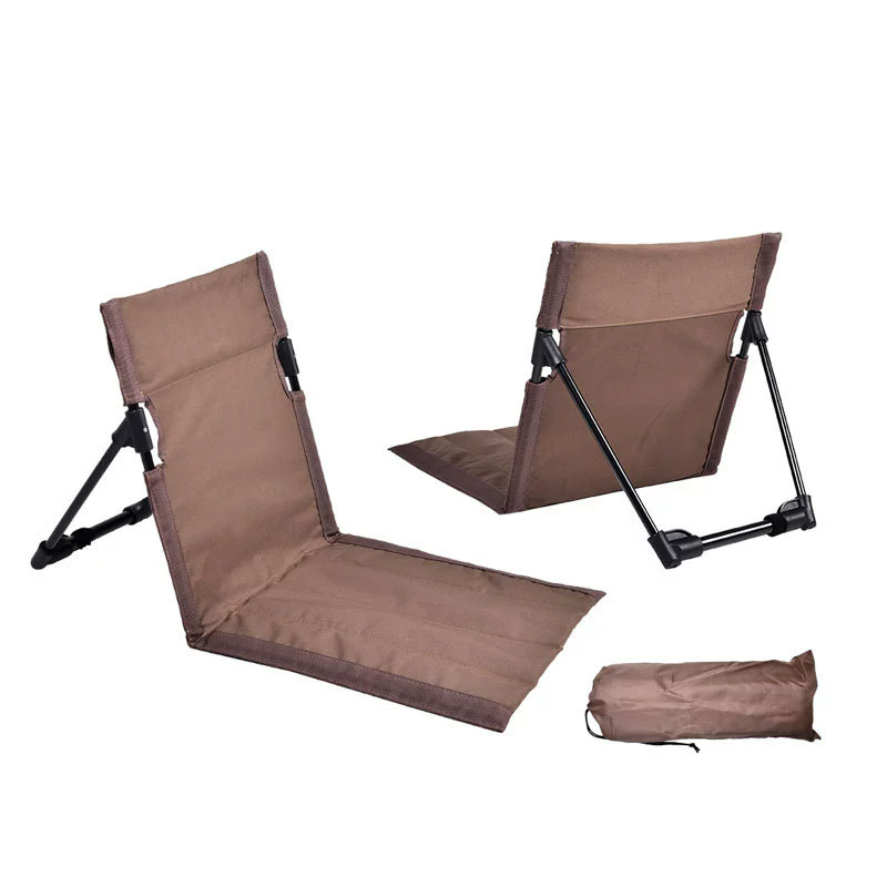 1PC Foldable Camping Chair Outdoor Garden Park Single Lazy Chair Backrest Cushion Picnic Camping Folding Back Chair Beach Chairs