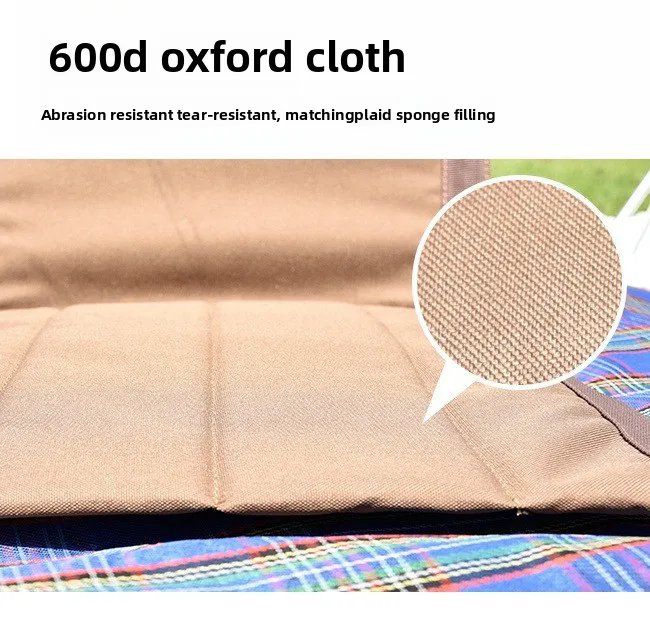 1PC Foldable Camping Chair Outdoor Garden Park Single Lazy Chair Backrest Cushion Picnic Camping Folding Back Chair Beach Chairs