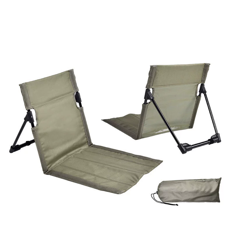 1PC Foldable Camping Chair Outdoor Garden Park Single Lazy Chair Backrest Cushion Picnic Camping Folding Back Chair Beach Chairs