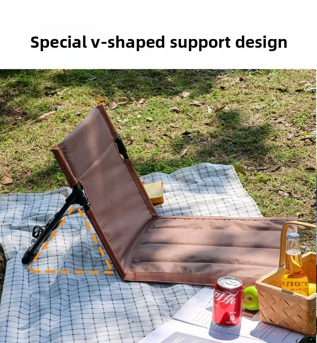 1PC Foldable Camping Chair Outdoor Garden Park Single Lazy Chair Backrest Cushion Picnic Camping Folding Back Chair Beach Chairs