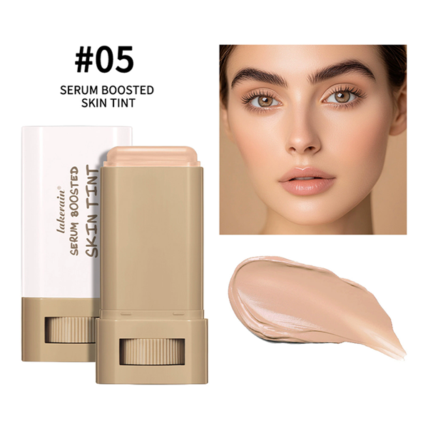 1PC Stick Foundation Boosted Skin Tint Foundation Stick Smooth Plumper Hight Coverage Travel Bronze Foundation Stick Makeup B2-1048