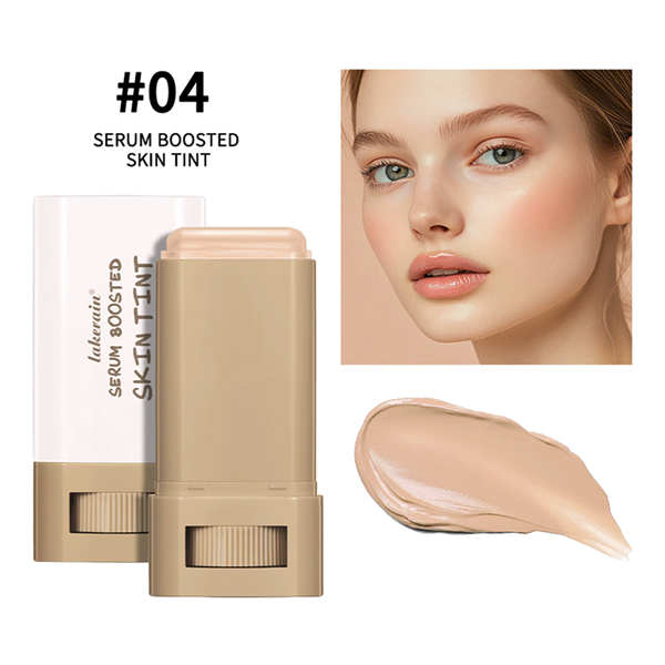 1PC Stick Foundation Boosted Skin Tint Foundation Stick Smooth Plumper Hight Coverage Travel Bronze Foundation Stick Makeup B2-1048