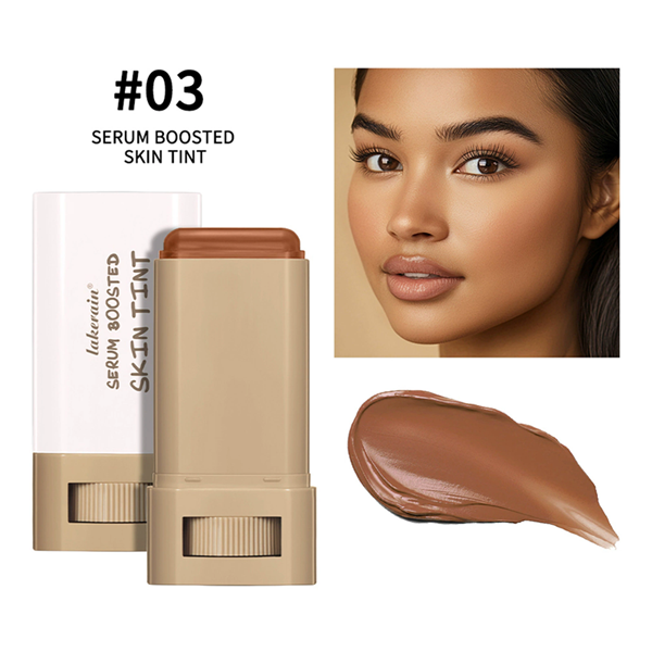 1PC Stick Foundation Boosted Skin Tint Foundation Stick Smooth Plumper Hight Coverage Travel Bronze Foundation Stick Makeup B2-1048