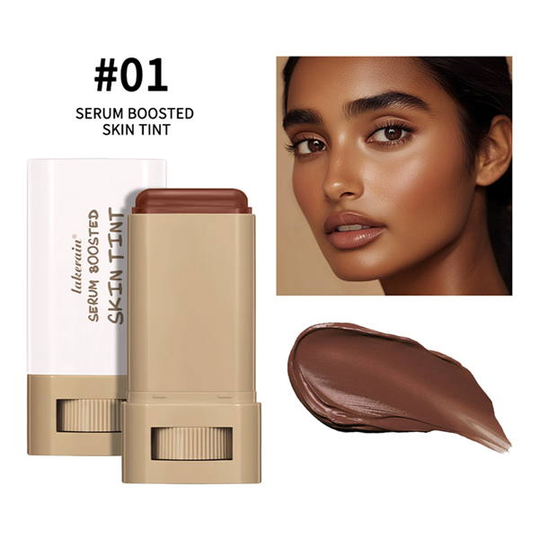 1PC Stick Foundation Boosted Skin Tint Foundation Stick Smooth Plumper Hight Coverage Travel Bronze Foundation Stick Makeup B2-1048