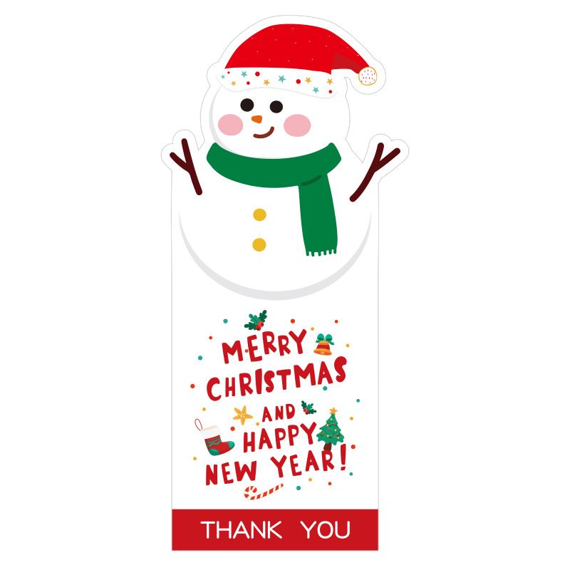 50pcs/pack Wrapping Seal Labels Gift Paper Sticker Biscuit Package Self Adhesive Xmas Ornament Baking Adornment Cookie Candy Tag