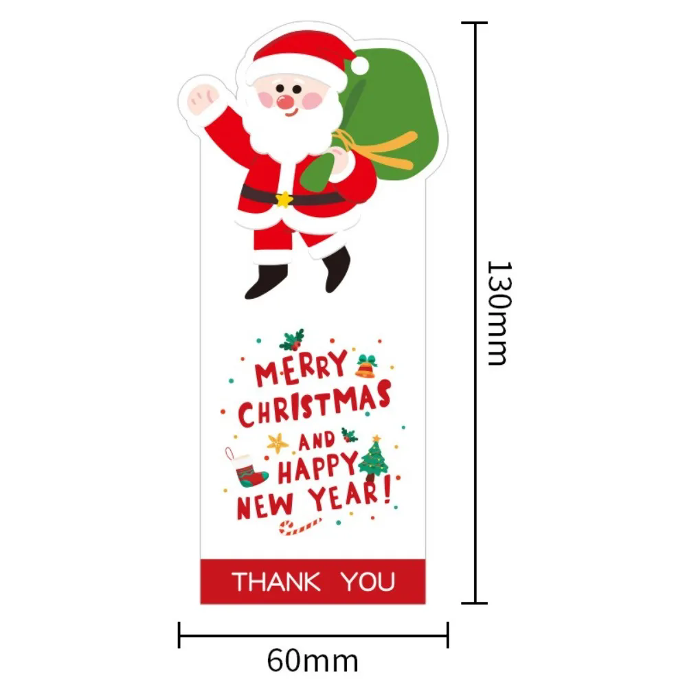 50pcs/pack Wrapping Seal Labels Gift Paper Sticker Biscuit Package Self Adhesive Xmas Ornament Baking Adornment Cookie Candy Tag
