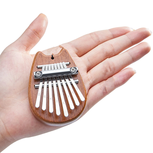 1PC Mini Kalimba 8 Key Thumb Piano Water Drop Style Cute Instrument Portable Exquisite Gift Set for Kids