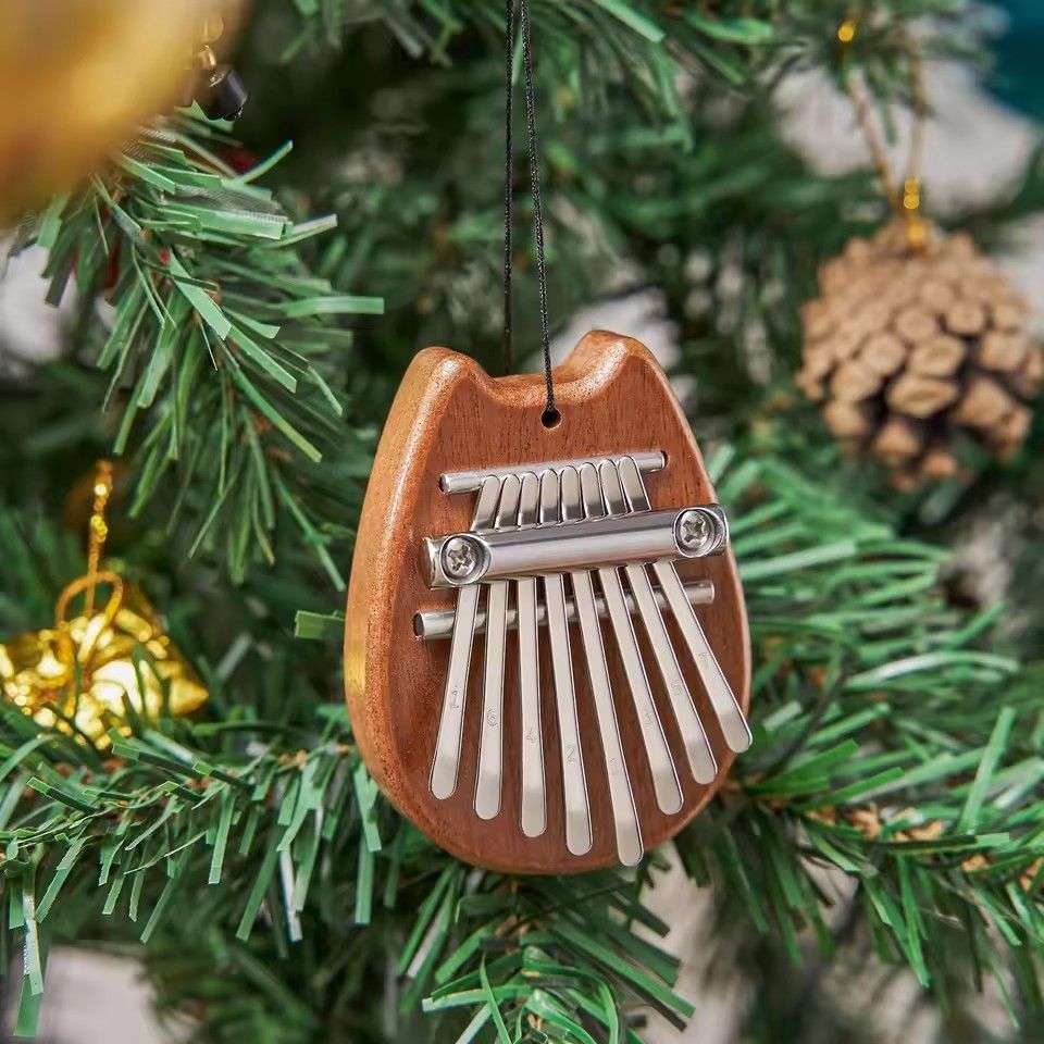 1PC Mini Kalimba 8 Key Thumb Piano Water Drop Style Cute Instrument Portable Exquisite Gift Set for Kids