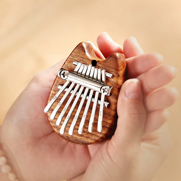 1PC Mini Kalimba 8 Key Thumb Piano Water Drop Style Cute Instrument Portable Exquisite Gift Set for Kids