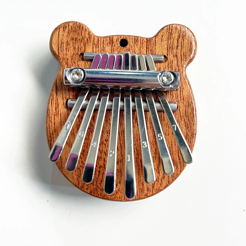 1PC Mini Kalimba 8 Key Thumb Piano Water Drop Style Cute Instrument Portable Exquisite Gift Set for Kids