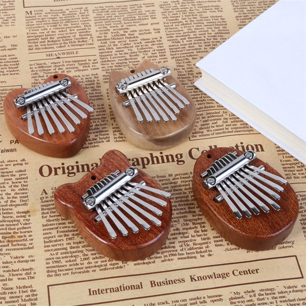 1PC Mini Kalimba 8 Key Thumb Piano Water Drop Style Cute Instrument Portable Exquisite Gift Set for Kids