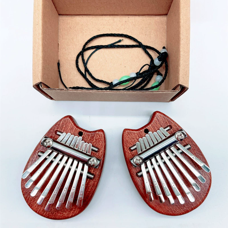 1PC Mini Kalimba 8 Key Thumb Piano Water Drop Style Cute Instrument Portable Exquisite Gift Set for Kids