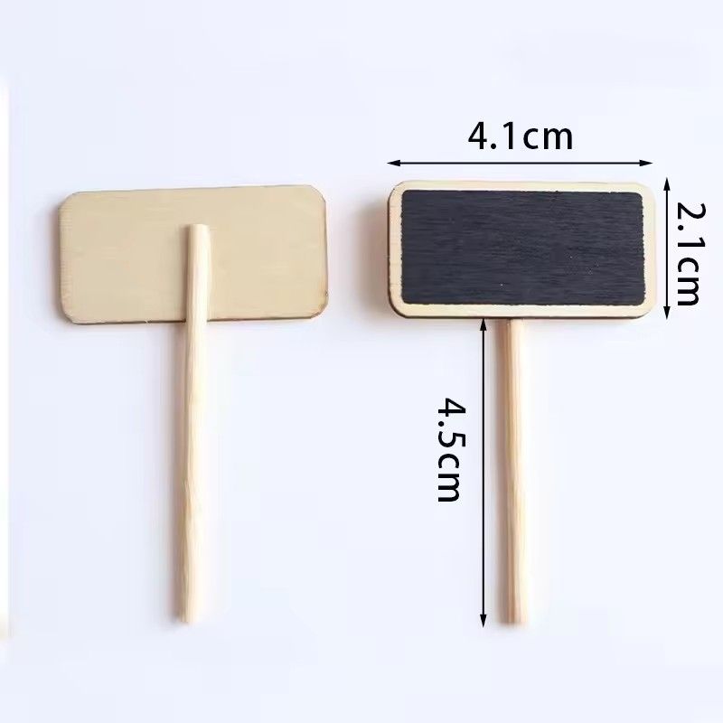 10PCS  Mini wooden small blackboard clip display price tag insert sign Sticky note clip mini photo clip small blackboard