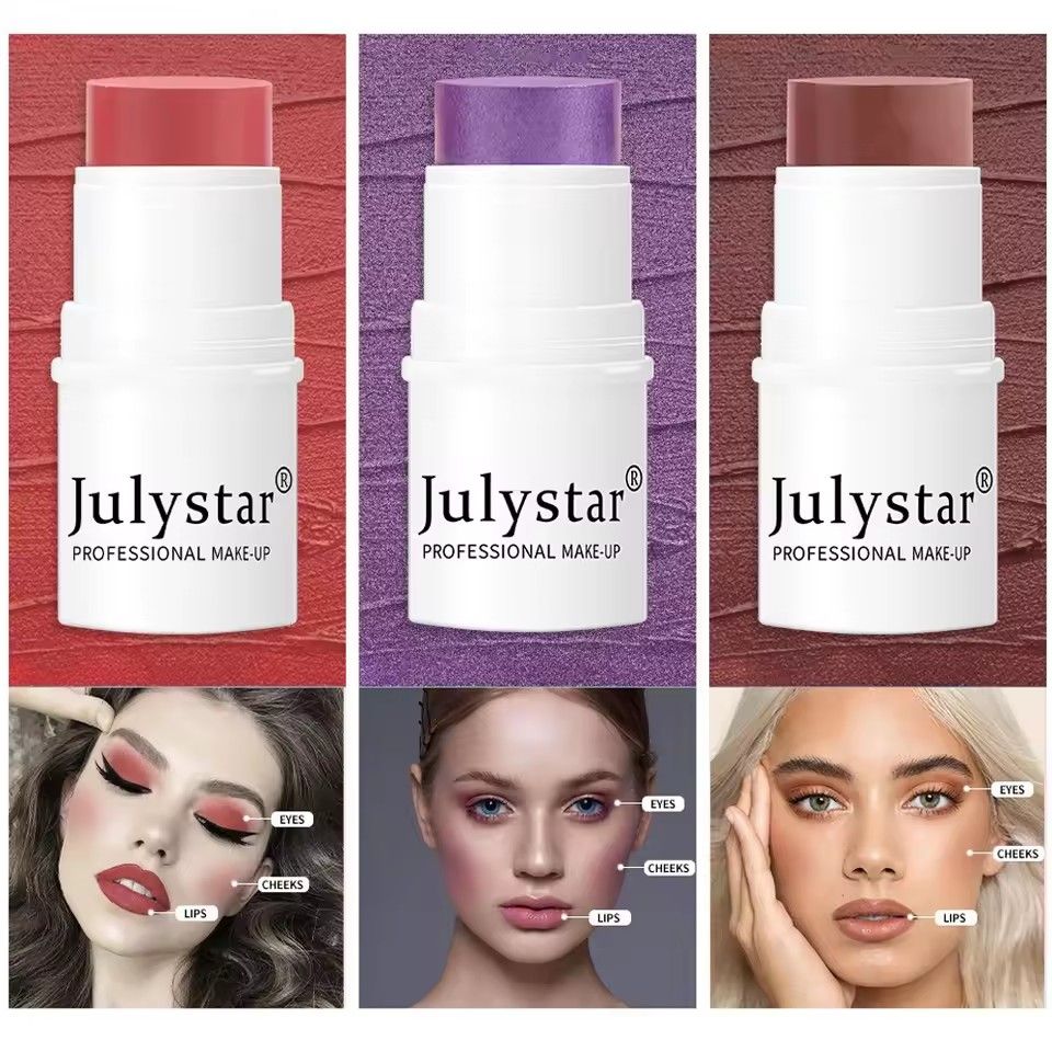 1PC  Facial contour multi-function fluorescent pen powder blusher silkworm bright carving facial contour shadow cosmetics view 2