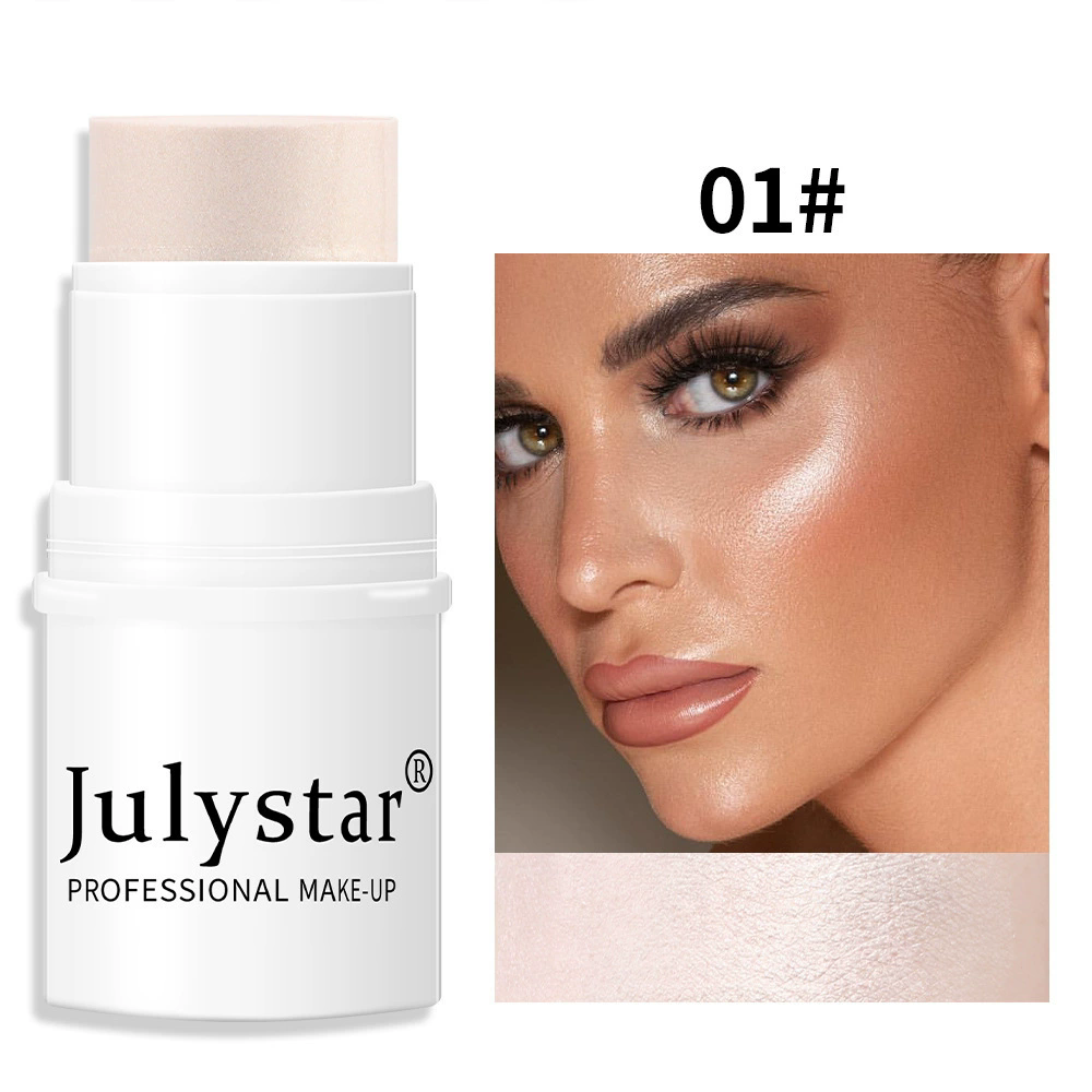 1PC  Facial contour multi-function fluorescent pen powder blusher silkworm bright carving facial contour shadow cosmetics view 5