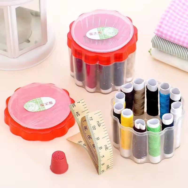 1PC  Needle Portable Mini Travel Household Sewing Box Set Sewing Kit Tape Measure Home Tools Sewing Tools Accessories Home Decor