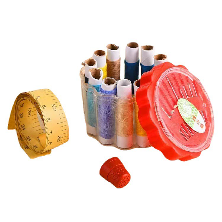 1PC  Needle Portable Mini Travel Household Sewing Box Set Sewing Kit Tape Measure Home Tools Sewing Tools Accessories Home Decor
