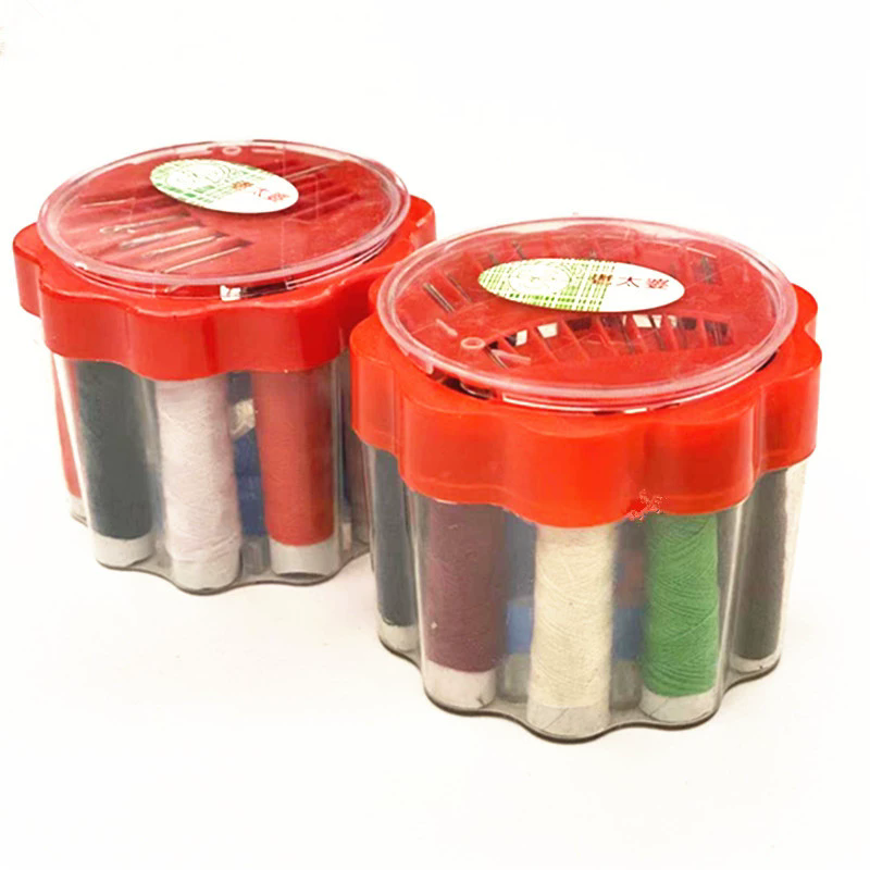 1PC  Needle Portable Mini Travel Household Sewing Box Set Sewing Kit Tape Measure Home Tools Sewing Tools Accessories Home Decor