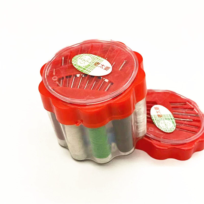 1PC  Needle Portable Mini Travel Household Sewing Box Set Sewing Kit Tape Measure Home Tools Sewing Tools Accessories Home Decor
