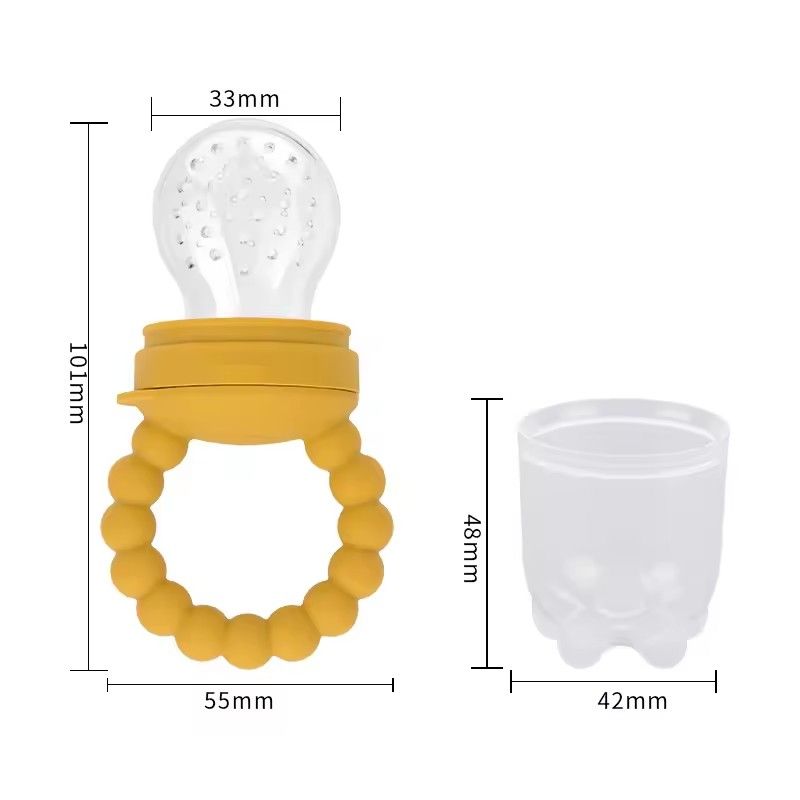 1PC  Baby pacifier fruit feeder, baby silicone mesh bag food-grade fruit and vegetable feeder, nursing baby teething toy