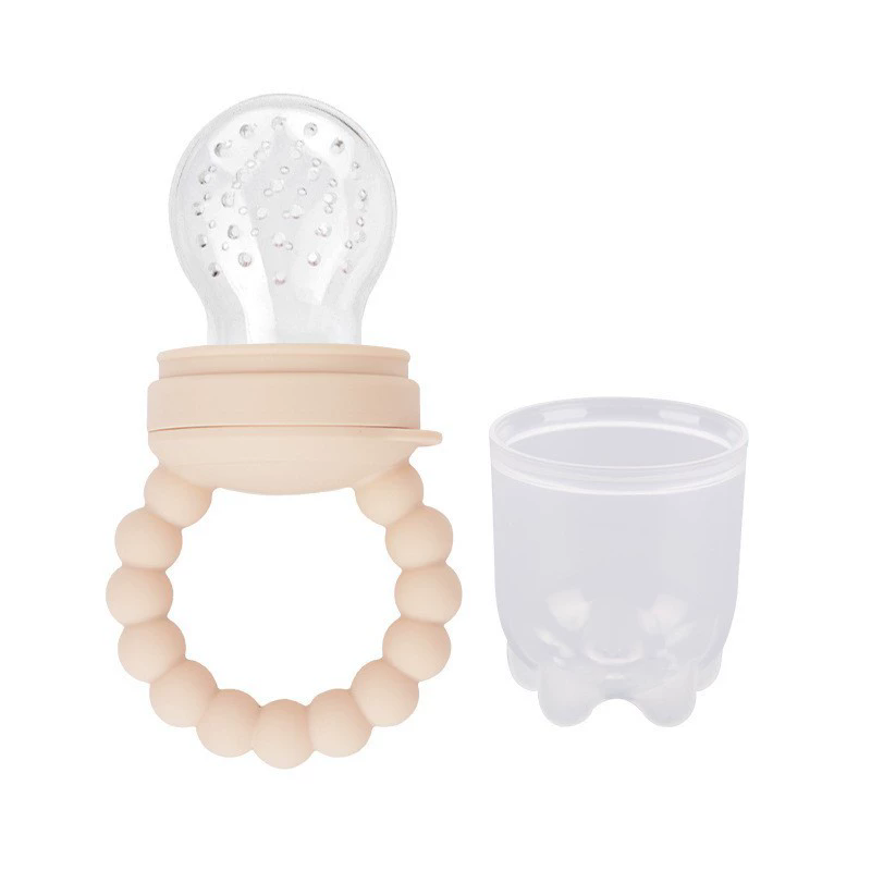 1PC  Baby pacifier fruit feeder, baby silicone mesh bag food-grade fruit and vegetable feeder, nursing baby teething toy