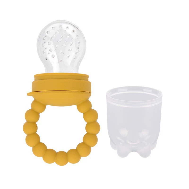 1PC  Baby pacifier fruit feeder, baby silicone mesh bag food-grade fruit and vegetable feeder, nursing baby teething toy