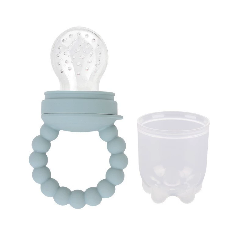 1PC  Baby pacifier fruit feeder, baby silicone mesh bag food-grade fruit and vegetable feeder, nursing baby teething toy