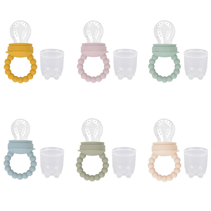1PC  Baby pacifier fruit feeder, baby silicone mesh bag food-grade fruit and vegetable feeder, nursing baby teething toy