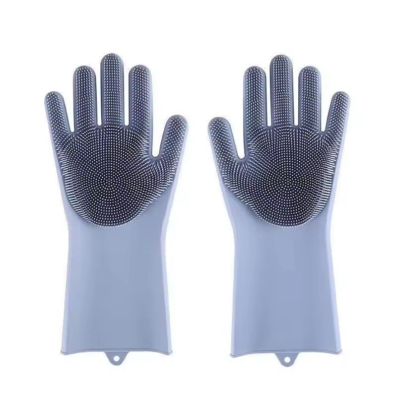 1 Pair Pet grooming and cleaning gloves, dog and cat bathing and shampooing gloves, scrubber, silicone hair removal gloves