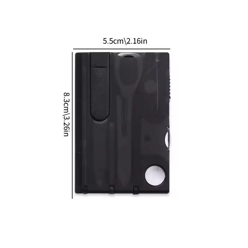 Outdoor Camping Multifunctional Knife Card Combination Multi-purpose Survival Tool Beauty Suit with Lamp Tool Card.