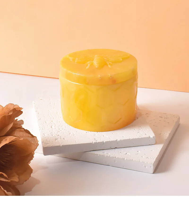 1PC   Bee Can Gypsum Silicone Mold Handmade Gift Resin Candle Cup Ceramic Storage Box Mold Home Crafts Decoration Drop Glue Mold