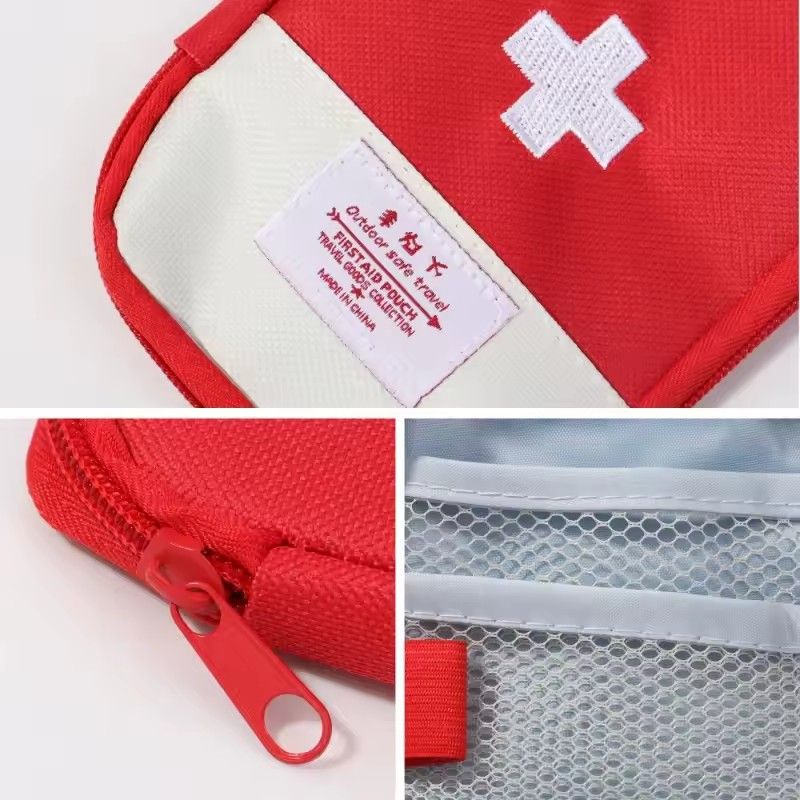 1PC  Portable First Aid Medical Kit Travel Outdoor Camping Emergency Medicine Storage Bag  EDC Pouch Organizer Pill Case（Attention: Only bags, not other products inside the bag）