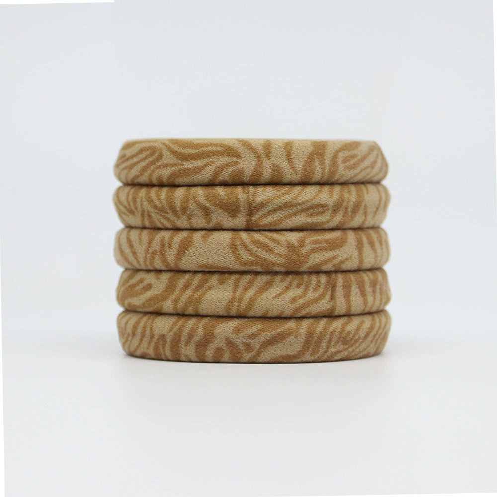 10PCS leopard print headband for women, high stretch ponytail, rubber band, hair rope, European and American hair accessories