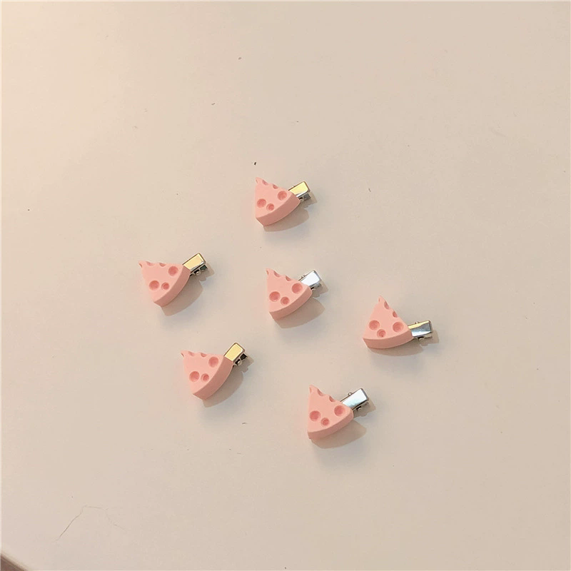 5PCS  Pink peach hair clip, hair clip, sweet mountain tea lace clip, bow headband, hair accessory