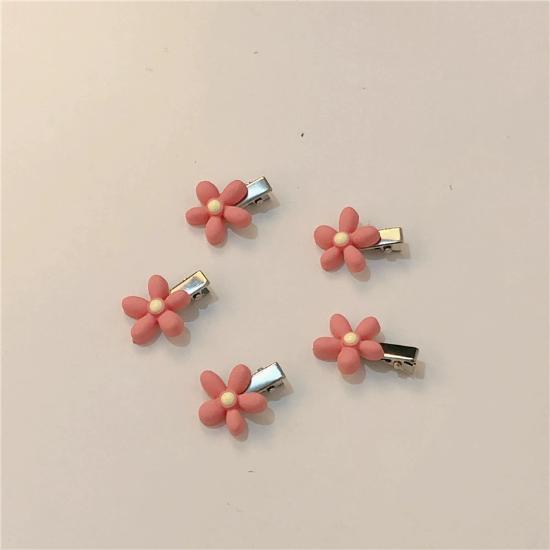 5PCS  Pink peach hair clip, hair clip, sweet mountain tea lace clip, bow headband, hair accessory