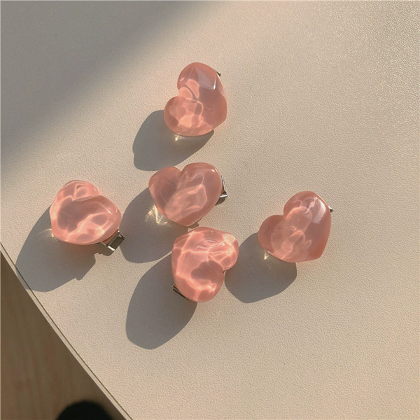 5PCS  Pink peach hair clip, hair clip, sweet mountain tea lace clip, bow headband, hair accessory