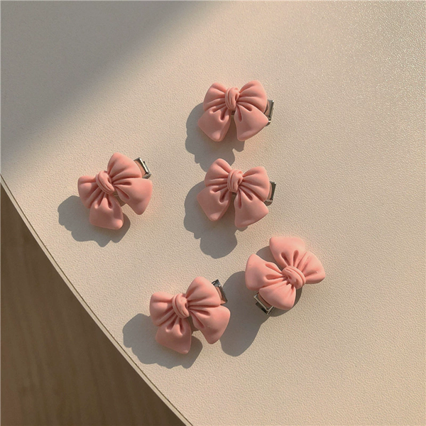 5PCS  Pink peach hair clip, hair clip, sweet mountain tea lace clip, bow headband, hair accessory